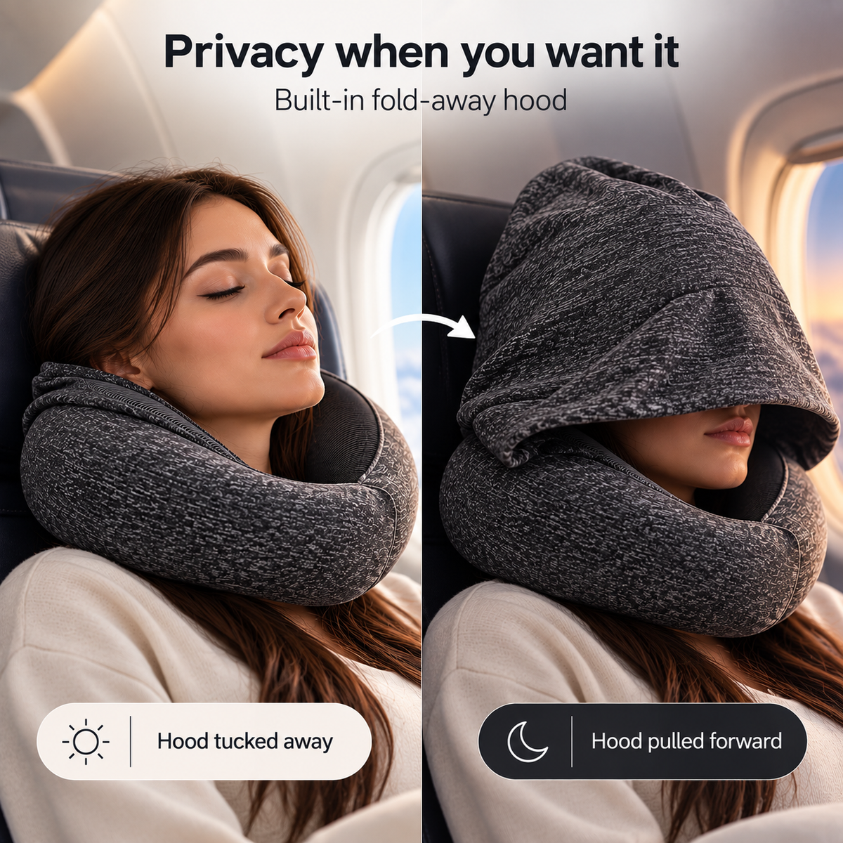 RestHood Travel Pillow
