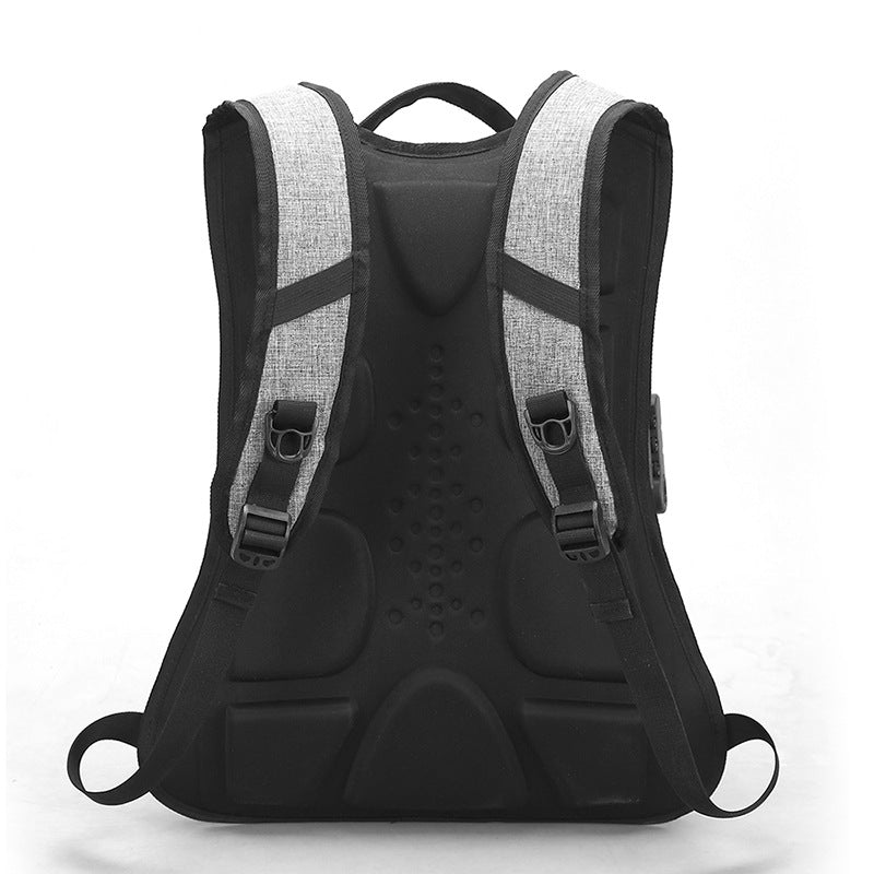 Creative Men's Backpack with USB and Lock (Anti-Theft)