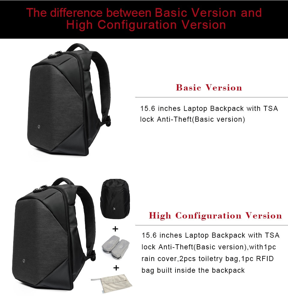 ClickPack Pro Anti-Theft Backpack with USB Charging