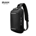 LEASTAT Men's USB Anti-Theft Waterproof Shoulder Bag