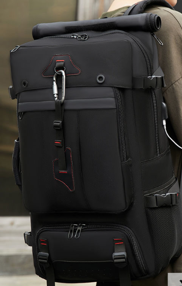 Large Capacity Waterproof USB Travel Backpack (One Item)