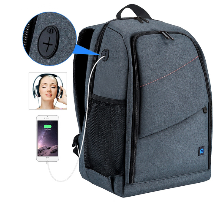 PULUZ Waterproof Camera Backpack with Charging Port