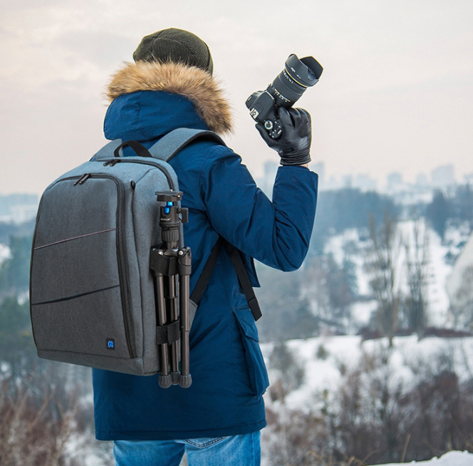 PULUZ Waterproof Camera Backpack with Charging Port