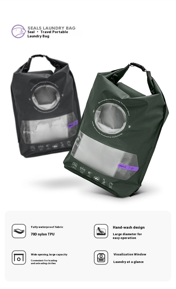 Portable Folding Travel Laundry Bag