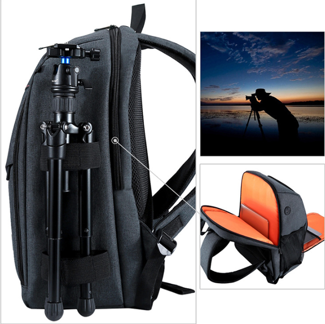PULUZ Waterproof Camera Backpack with Charging Port