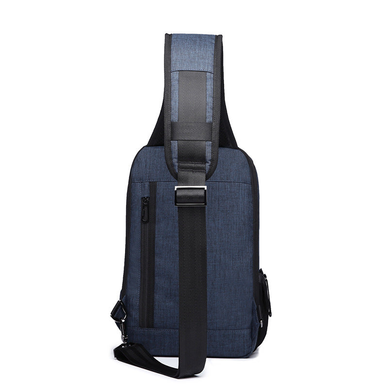 Men's Waterproof Anti-Theft USB Charging Sling Bag