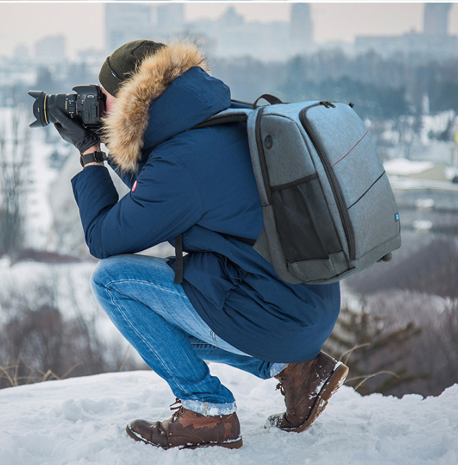 PULUZ Waterproof Camera Backpack with Charging Port