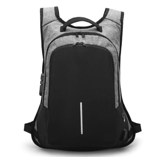 Creative Men's Backpack with USB and Lock (Anti-Theft)