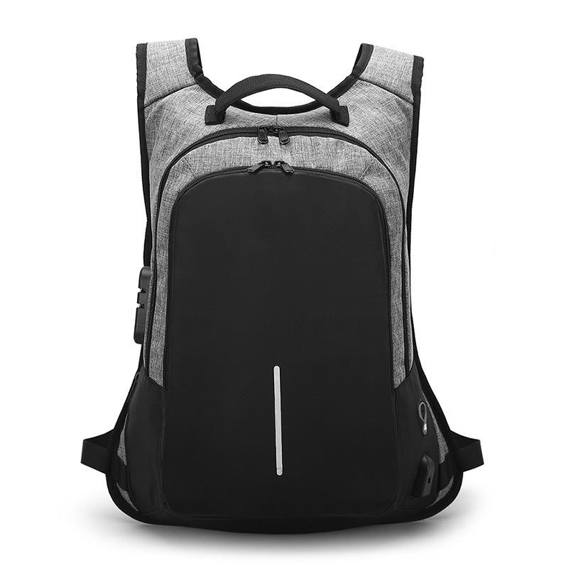 Creative Men's Backpack with USB and Lock (Anti-Theft)