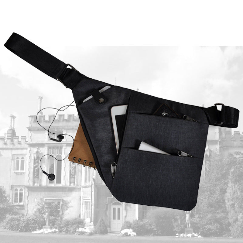 Men's Outdoor Slim Anti-Theft Shoulder Messenger Bag