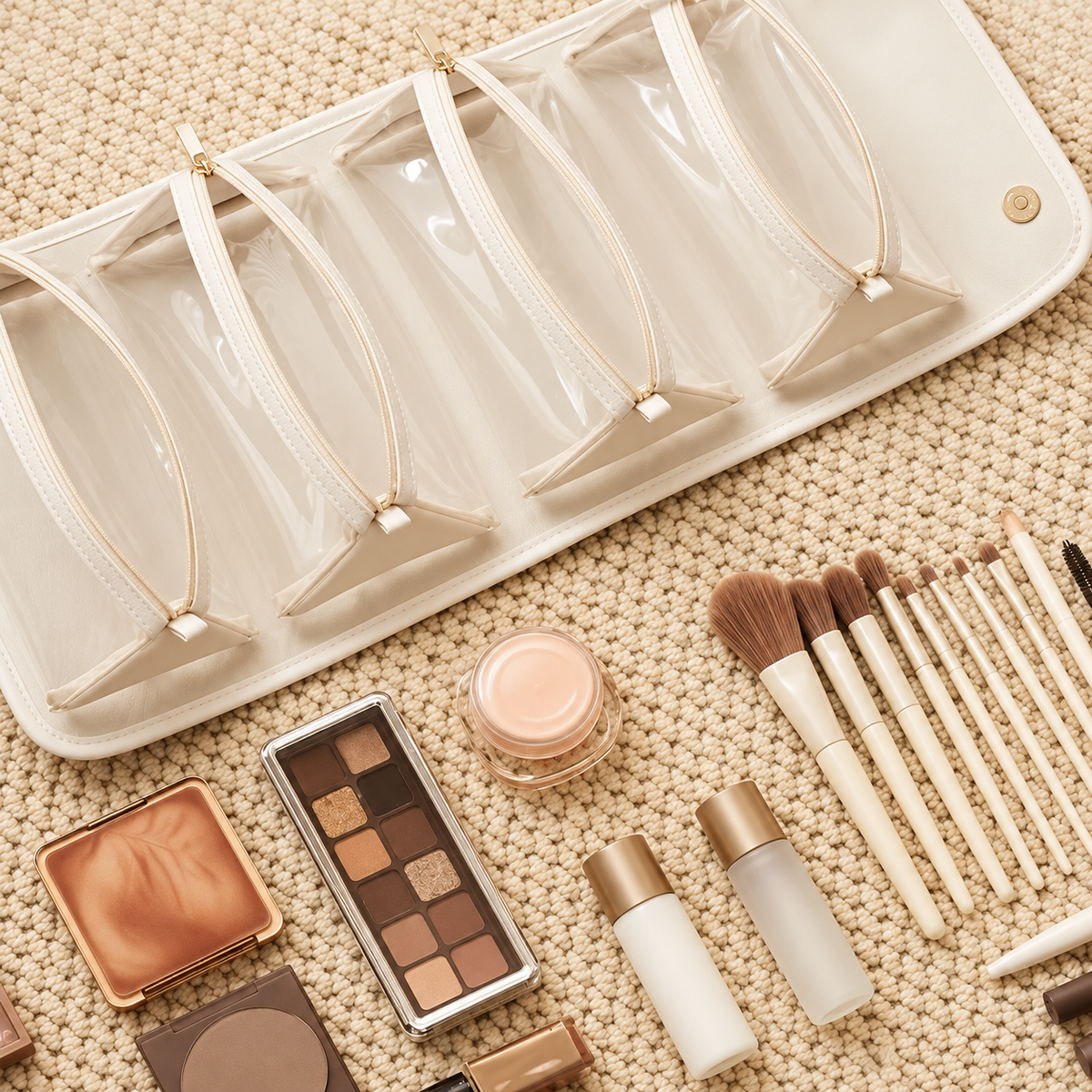 GlamFold Travel Cosmetic Bag