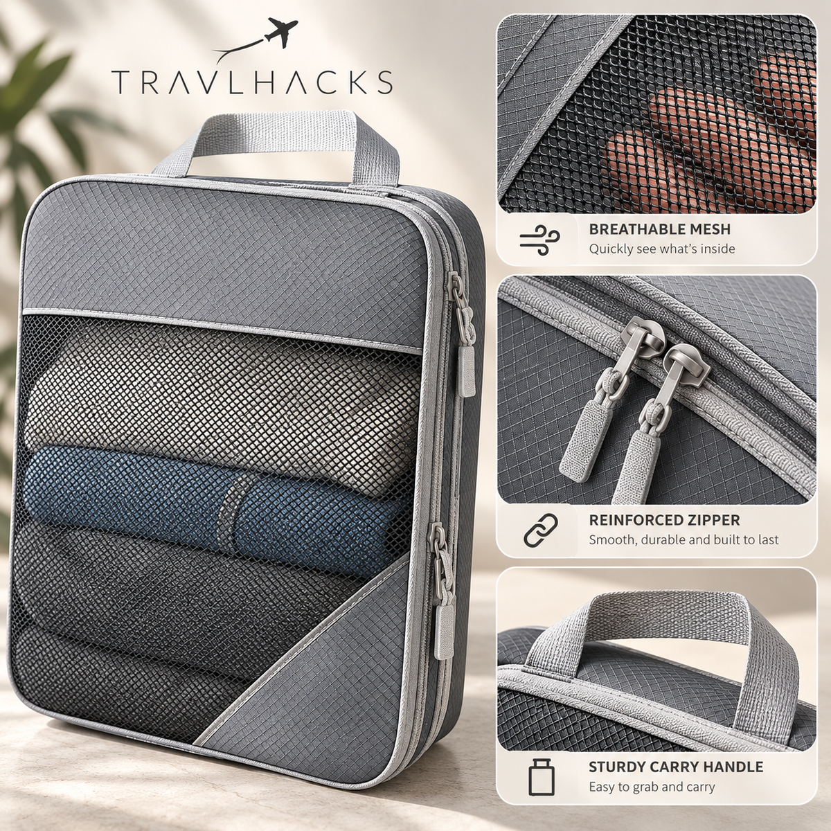 PackFlex Compression Packing Cube Set