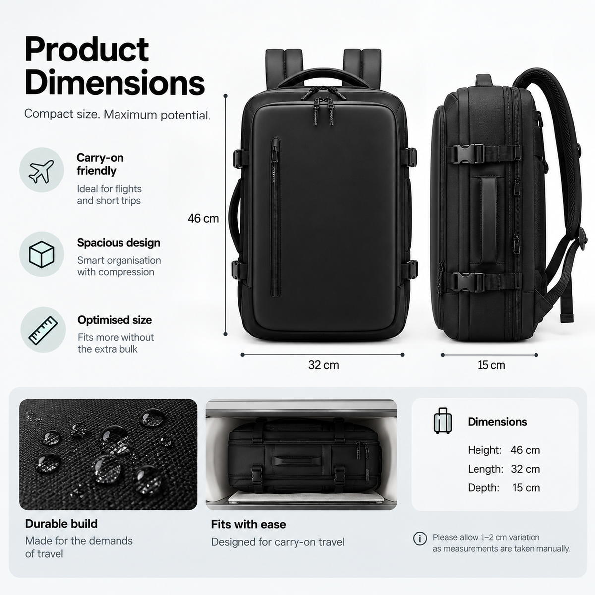 PackMax Signature Travel Backpack