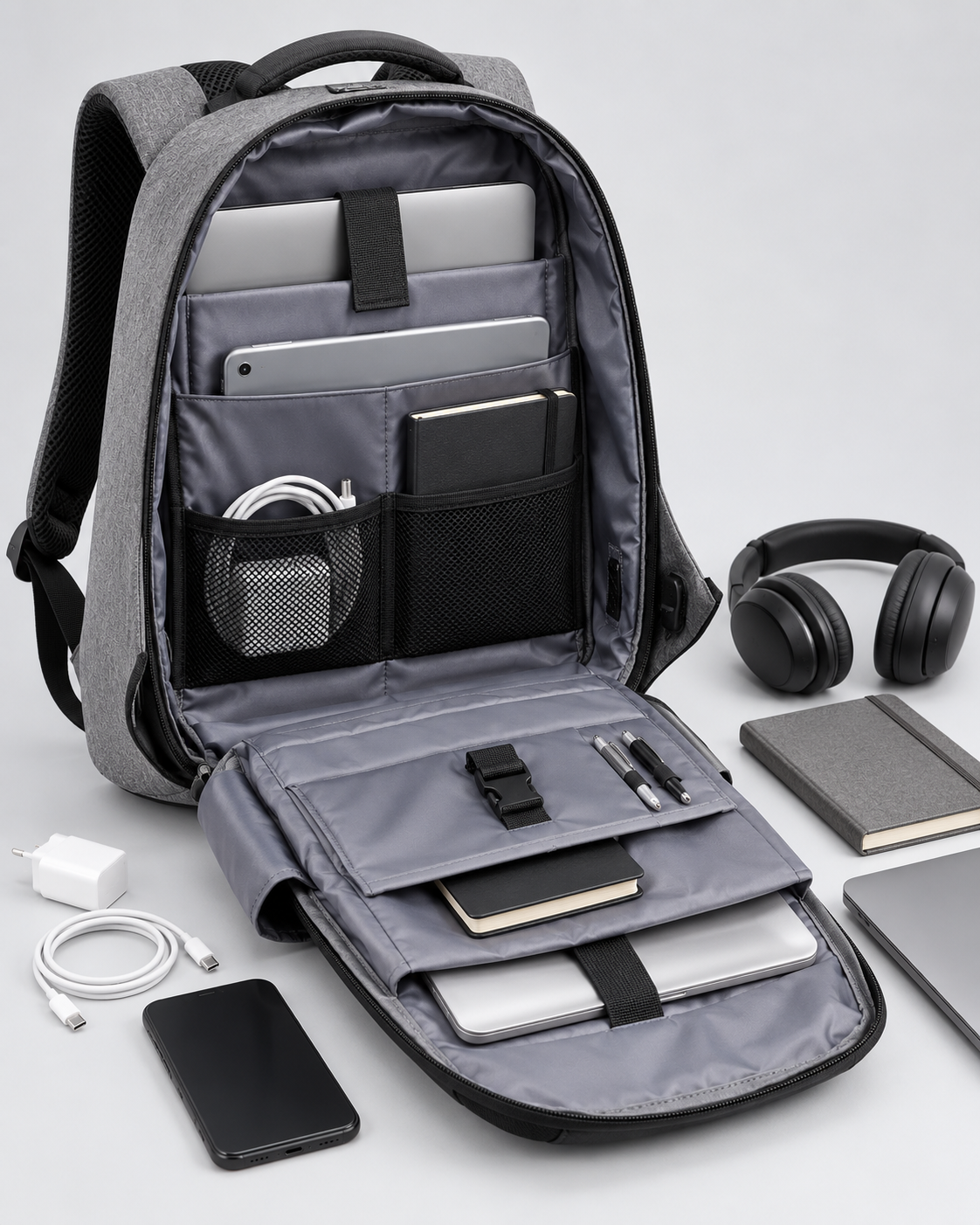SecureCommuter Anti-Theft Backpack