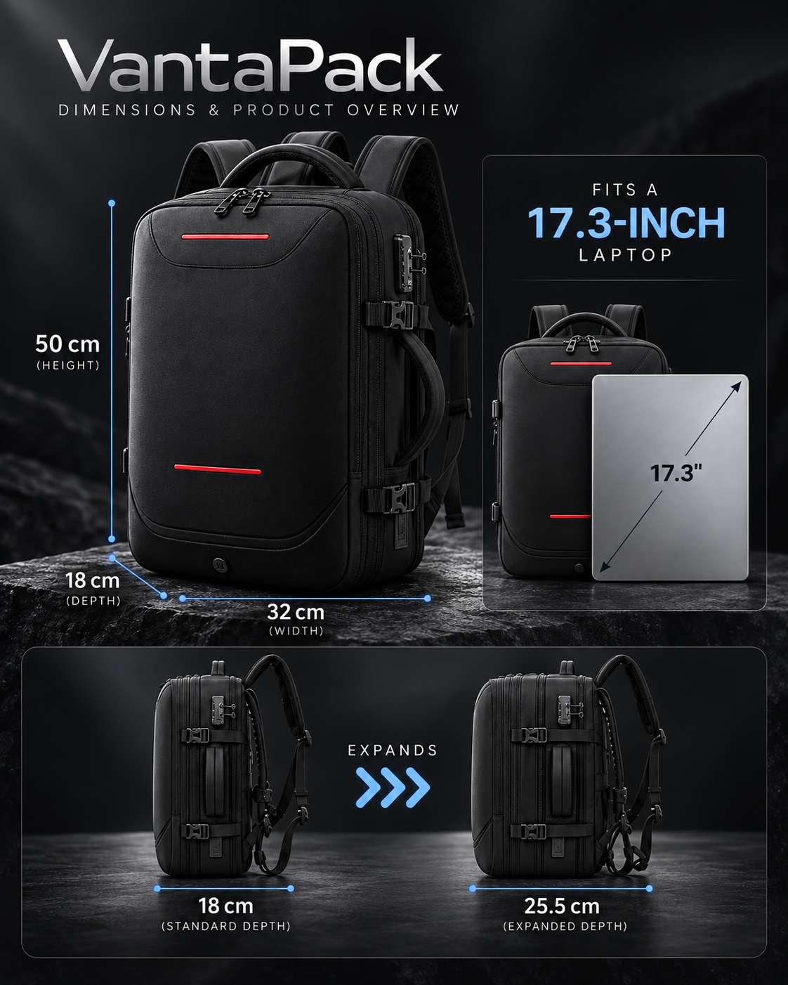 VantaPack Vacuum Compression Backpack