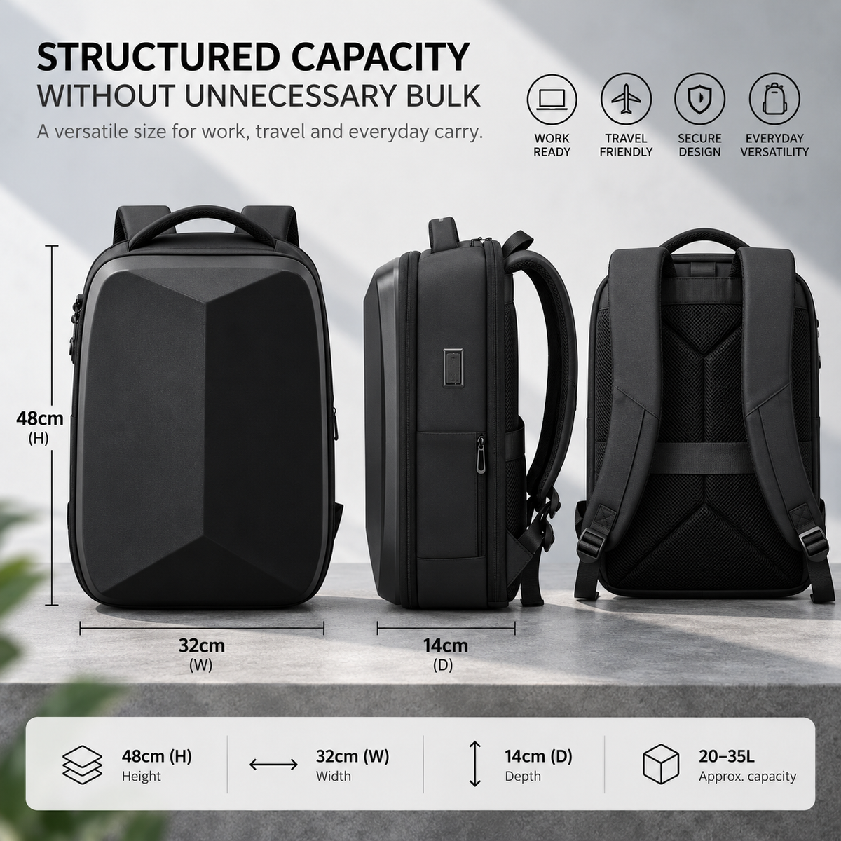 VaultCarry Anti-Theft Backpack